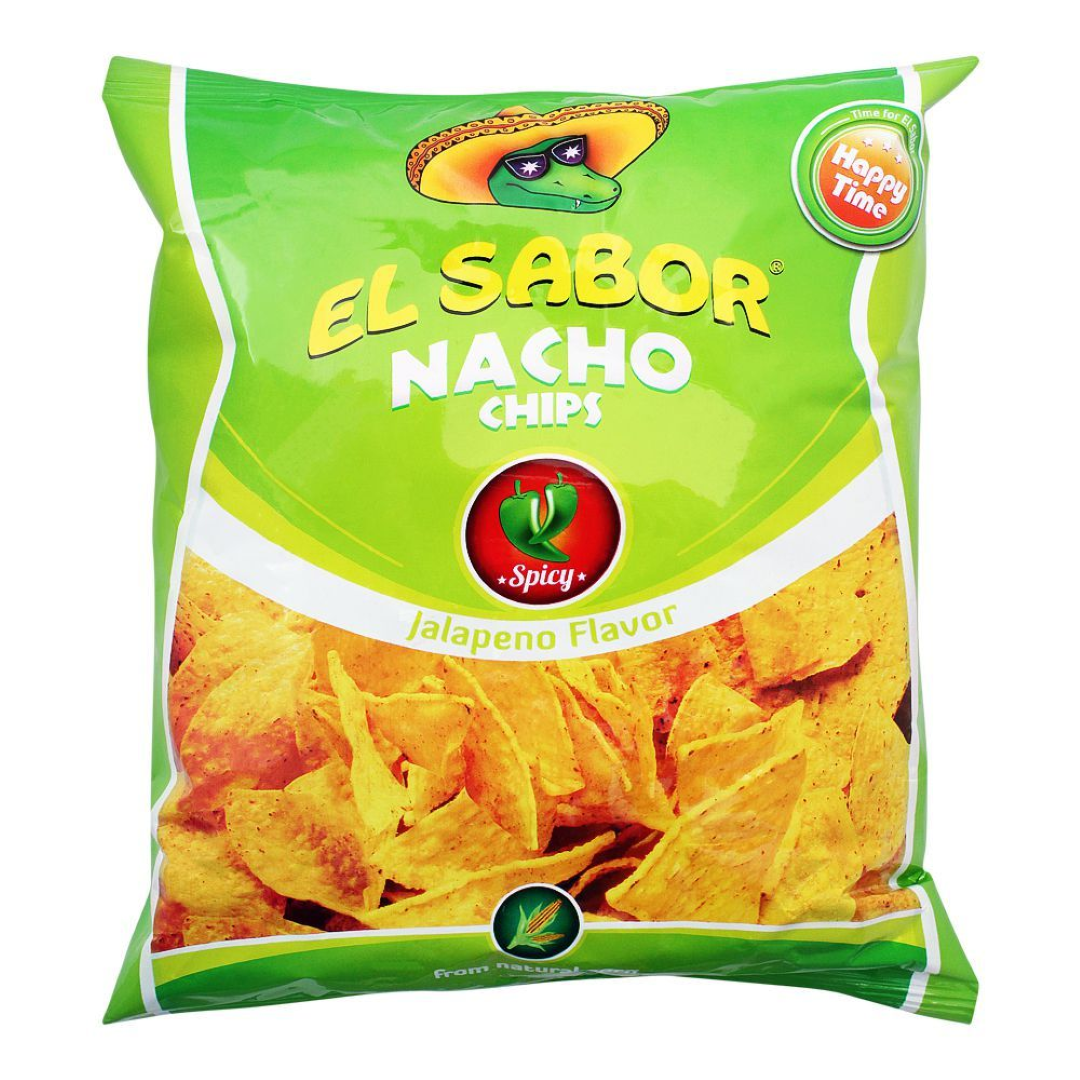EL SABOR NACHO CHIPS JALAPENO 100G